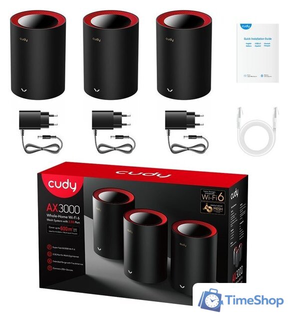 Wi-Fi система Cudy M3000 1.0 (3-Pack) - Изображение №6 — Интернет-магазин Time-Shop