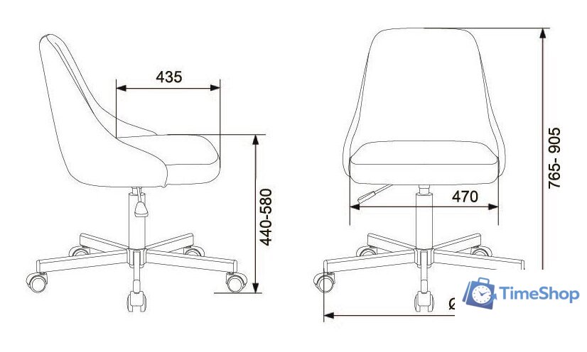Офисное кресло Бюрократ CH-340M (бордовый) - Изображение №5 — Интернет-магазин Time-Shop