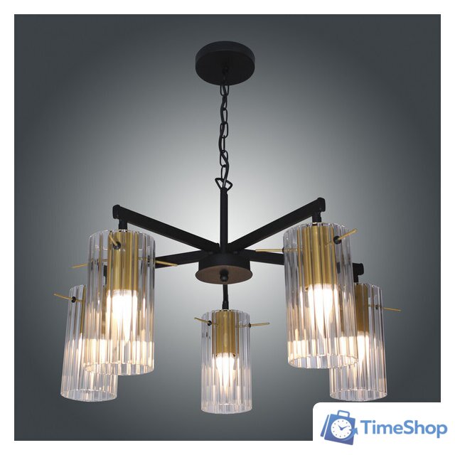 Подвесная люстра Элетех Эсми 251 НСБ 01-5x60-138 Е27 1005405249 (черный/золото) - Изображение №2 — Интернет-магазин Time-Shop
