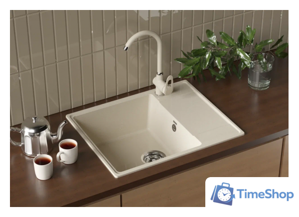 Кухонная мойка Ulgran QUARTZ Prima 605-07 (уголь) - Изображение №3 — Интернет-магазин Time-Shop