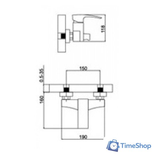 Смеситель Gappo G2207-5 - Изображение №2 — Интернет-магазин Time-Shop