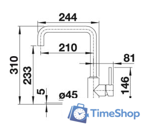 Смеситель Blanco Mili (хром) - Изображение №2 — Интернет-магазин Time-Shop