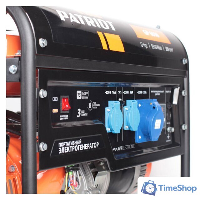 Бензиновый генератор Patriot GP 6510 [474101565] - Изображение №4 — Интернет-магазин Time-Shop
