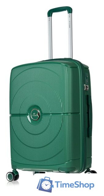 Чемодан L'Case Doha PP04 24 (M, темно-зеленый) - Изображение №1 — Интернет-магазин Time-Shop