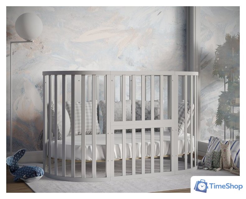 Кроватка-трансформер Incanto Stella; 'KR-0175/3 (серый) - Изображение №15 — Интернет-магазин Time-Shop