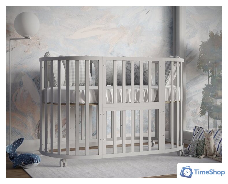 Кроватка-трансформер Incanto Stella; 'KR-0175/3 (серый) - Изображение №17 — Интернет-магазин Time-Shop