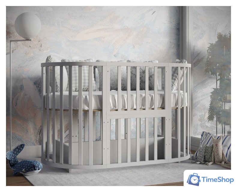 Кроватка-трансформер Incanto Stella; 'KR-0175/3 (серый) - Изображение №13 — Интернет-магазин Time-Shop