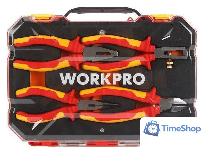 Набор пассатижей Workpro WP204703 (4 предмета) - Изображение №1 — Интернет-магазин Time-Shop