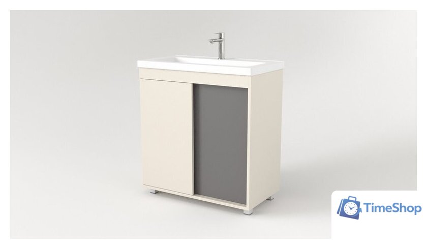  Дабер Тумба под умывальник 013 Тобага/Эридан 80 Т13.8Т.0.19 (бежевый/серый) - Изображение №3 — Интернет-магазин Time-Shop