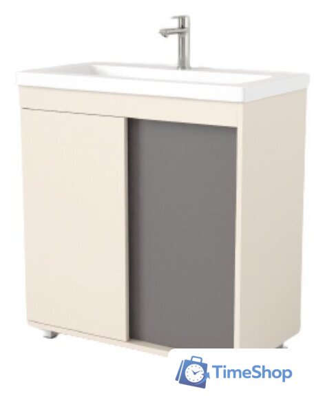  Дабер Тумба под умывальник 013 Тобага/Эридан 80 Т13.8Т.0.19 (бежевый/серый) - Изображение №1 — Интернет-магазин Time-Shop