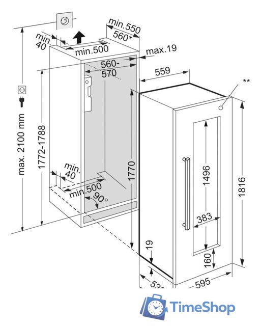 Винный шкаф Liebherr EWTdf 3553 Vinidor - Изображение №11 — Интернет-магазин Time-Shop