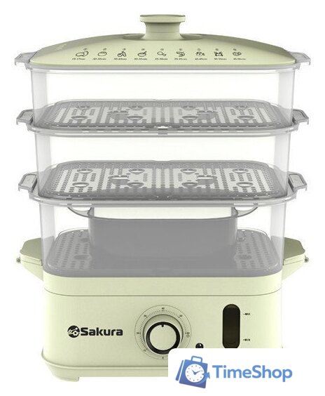 Пароварка Sakura SA-7217W - Изображение №1 — Интернет-магазин Time-Shop