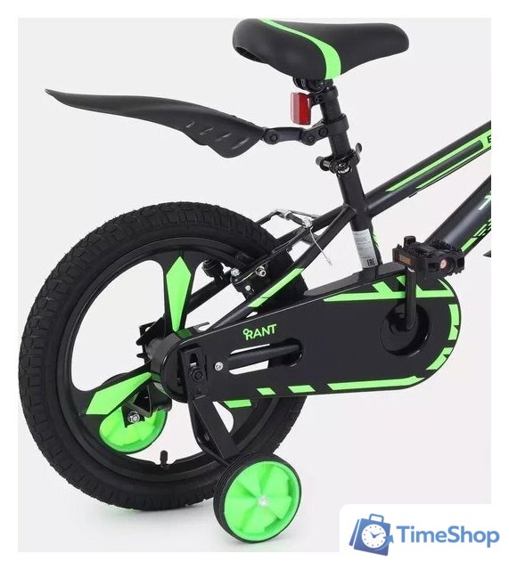 Детский велосипед Rant Eclipse 16 (черный/зеленый) - Изображение №7 — Интернет-магазин Time-Shop