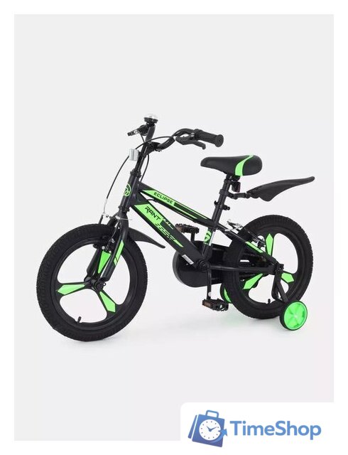 Детский велосипед Rant Eclipse 16 (черный/зеленый) - Изображение №3 — Интернет-магазин Time-Shop