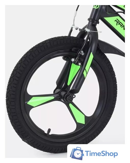 Детский велосипед Rant Eclipse 16 (черный/зеленый) - Изображение №6 — Интернет-магазин Time-Shop