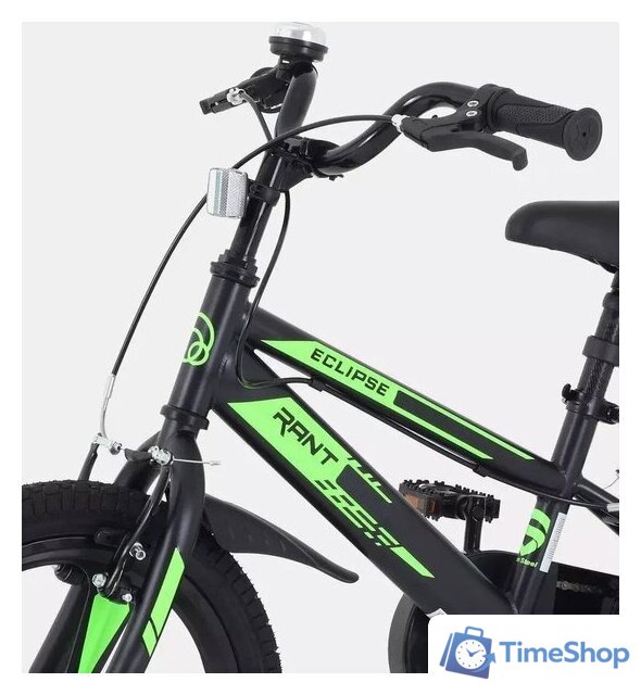Детский велосипед Rant Eclipse 16 (черный/зеленый) - Изображение №5 — Интернет-магазин Time-Shop