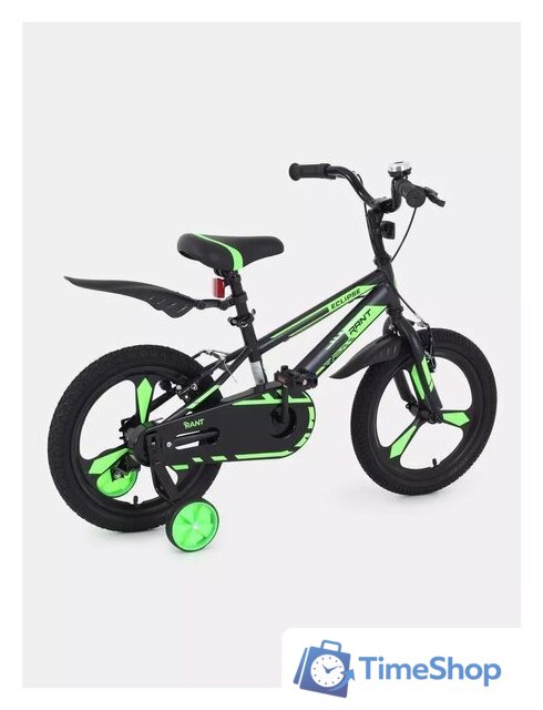 Детский велосипед Rant Eclipse 16 (черный/зеленый) - Изображение №4 — Интернет-магазин Time-Shop