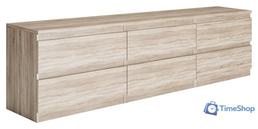 Тумба Mio Tesoro Кастор 6 ящиков 2.03.03.110.3 (дуб сонома) - Изображение №1 — Интернет-магазин Time-Shop