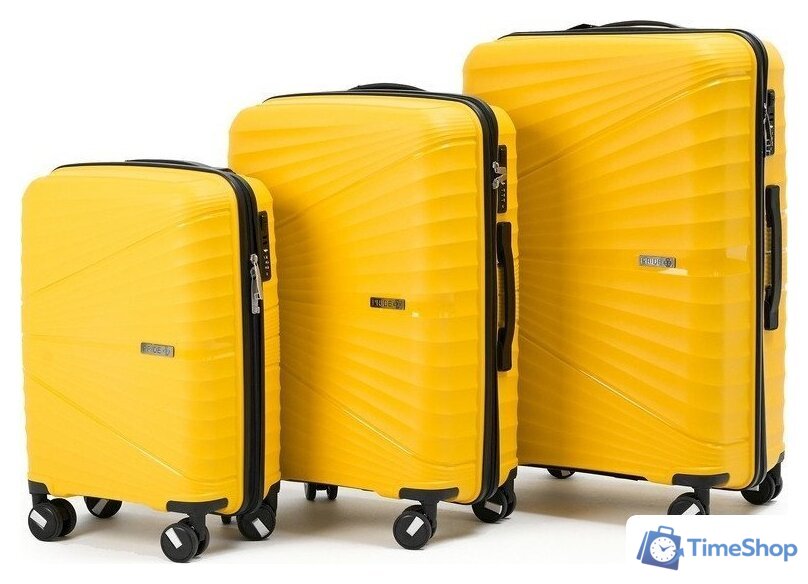 Чемодан-спиннер Pride PP-9702 (M, желтый) - Изображение №11 — Интернет-магазин Time-Shop