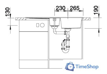 Кухонная мойка Blanco Metra 6 S 513046 (белый) - Изображение №4 — Интернет-магазин Time-Shop