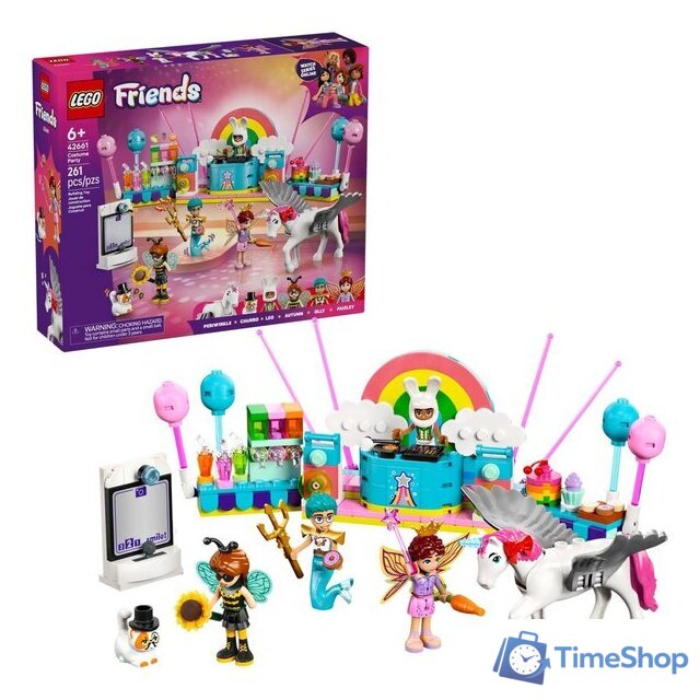 Конструктор LEGO Friends Костюмированная вечеринка с единорогом и феей 42661 - Изображение №8 — Интернет-магазин Time-Shop