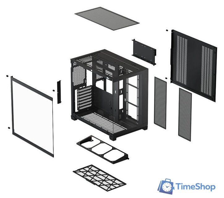 Корпус XASTRA QW500 7ARGB-FC-C6-UC (черный) - Изображение №13 — Интернет-магазин Time-Shop