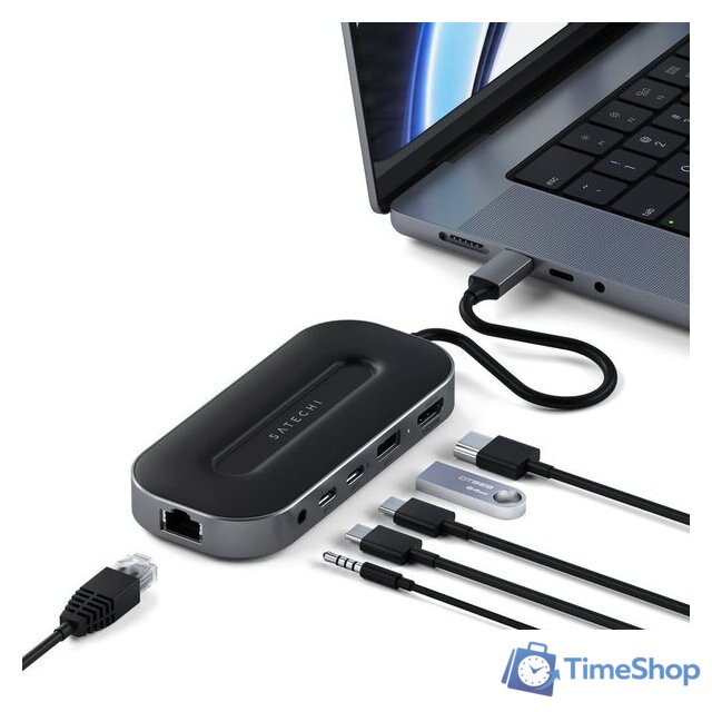 Док-станция Satechi USB-4 Multiport W2.5G Ethernet ST-U4MGEM - Изображение №4 — Интернет-магазин Time-Shop
