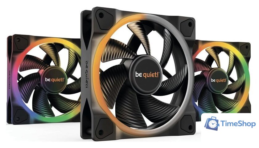 Комплект вентиляторов для корпуса с контроллером be quiet! Light Wings 120mm PWM Triple Pack BL076 - Изображение №1 — Интернет-магазин Time-Shop