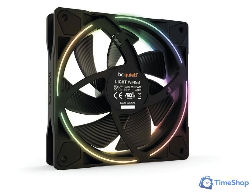 Комплект вентиляторов для корпуса с контроллером be quiet! Light Wings 120mm PWM Triple Pack BL076 - Изображение №4 — Интернет-магазин Time-Shop
