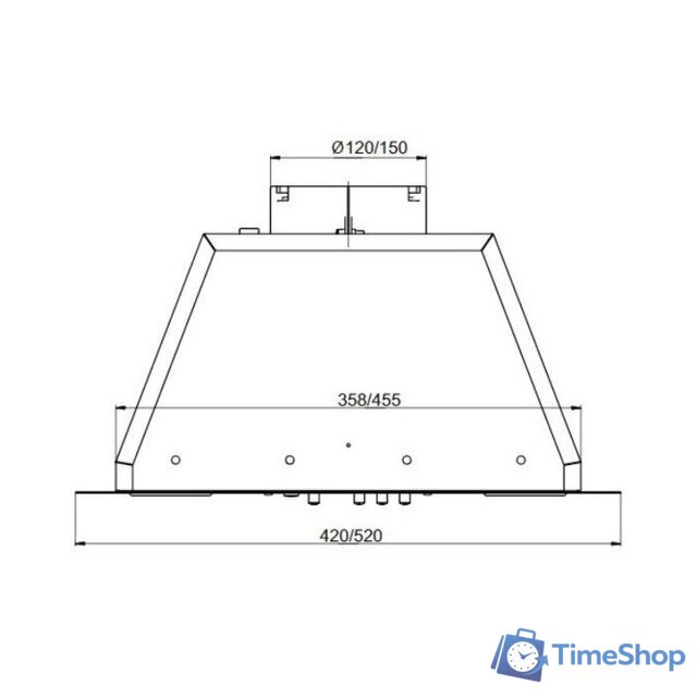 Кухонная вытяжка Elikor Box 52П-700 213858 (черный) - Изображение №2 — Интернет-магазин Time-Shop