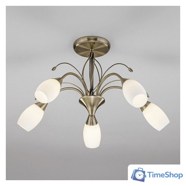 Люстра средней высоты Евросвет Ginevra 30280/5 античная бронза - Изображение №1 — Интернет-магазин Time-Shop