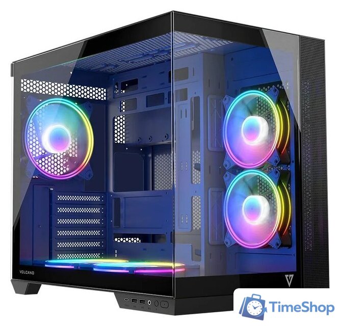 Корпус MODECOM Volcano Panorama Apex ARGB 5F Midi (темно-серый) - Изображение №1 — Интернет-магазин Time-Shop