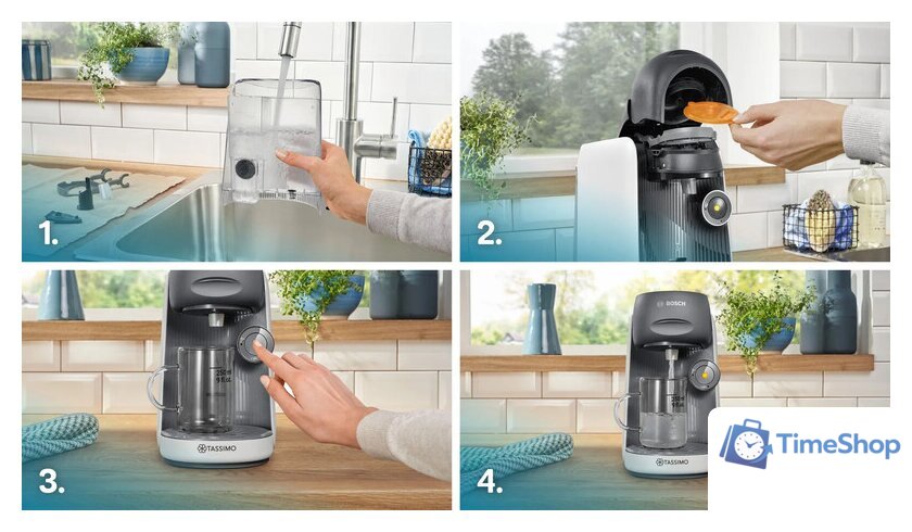 Капсульная кофеварка Bosch TAS16B4 - Изображение №7 — Интернет-магазин Time-Shop