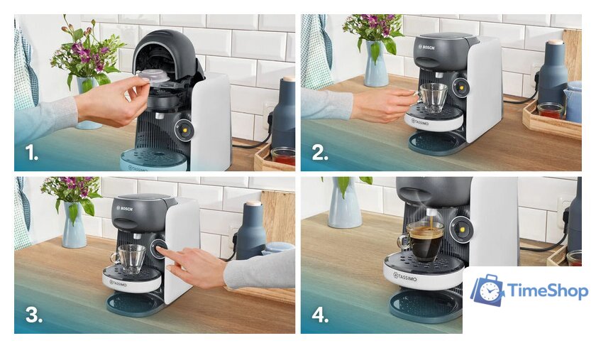 Капсульная кофеварка Bosch TAS16B4 - Изображение №6 — Интернет-магазин Time-Shop