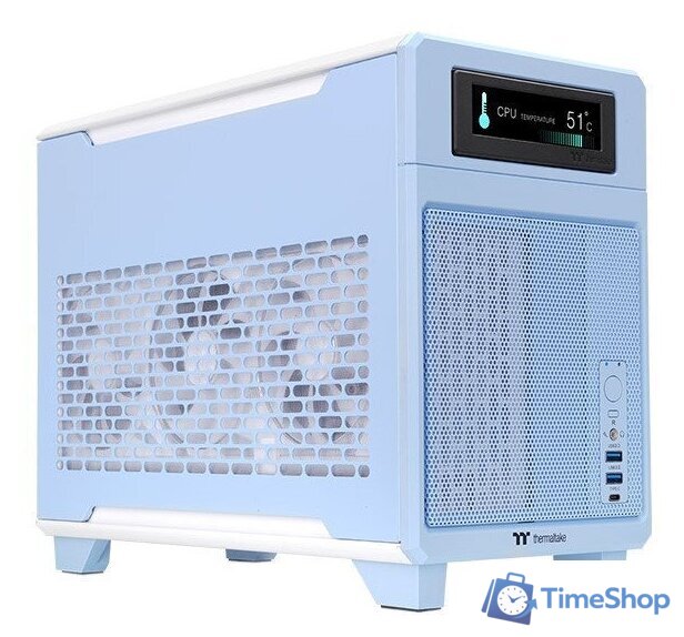 Корпус Thermaltake TR100 Hydrangea Blue CA-11A-00SFNN-00 - Изображение №1 — Интернет-магазин Time-Shop