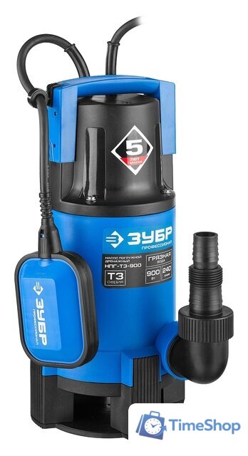 Дренажный насос Зубр НПГ-Т3-900 - Изображение №3 — Интернет-магазин Time-Shop