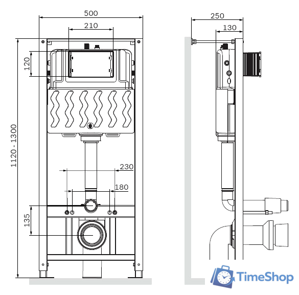 Инсталляция для унитаза AM.PM I012704 - Изображение №3 — Интернет-магазин Time-Shop
