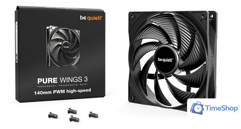Вентилятор для корпуса be quiet! Pure Wings 3 140mm PWM high-speed BL109 - Изображение №3 — Интернет-магазин Time-Shop