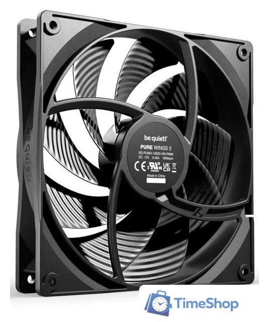 Вентилятор для корпуса be quiet! Pure Wings 3 140mm PWM high-speed BL109 - Изображение №2 — Интернет-магазин Time-Shop