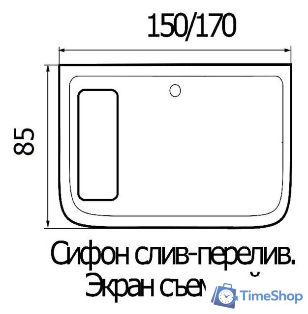 Ванна Wemor 150/85/55 S - Изображение №4 — Интернет-магазин Time-Shop