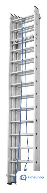 Лестница Новая высота NV 525 трёхсекционная с тросовой тягой 3x14 ступеней - Изображение №1 — Интернет-магазин Time-Shop
