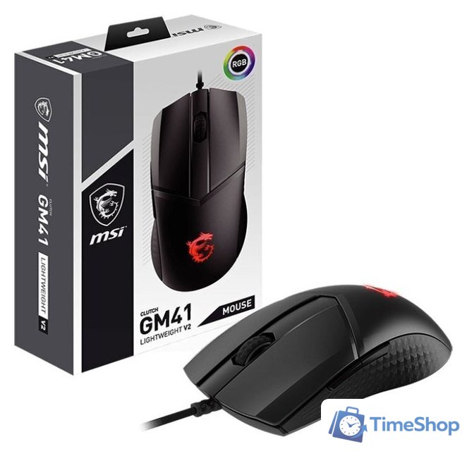 Игровая мышь MSI Clutch GM41 Lightweight V2 - Изображение №5 — Интернет-магазин Time-Shop