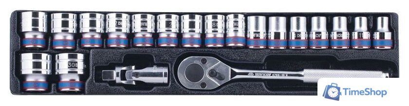 Набор трещотка с головками King Tony 9-4319MR (20 предметов) - Изображение №1 — Интернет-магазин Time-Shop