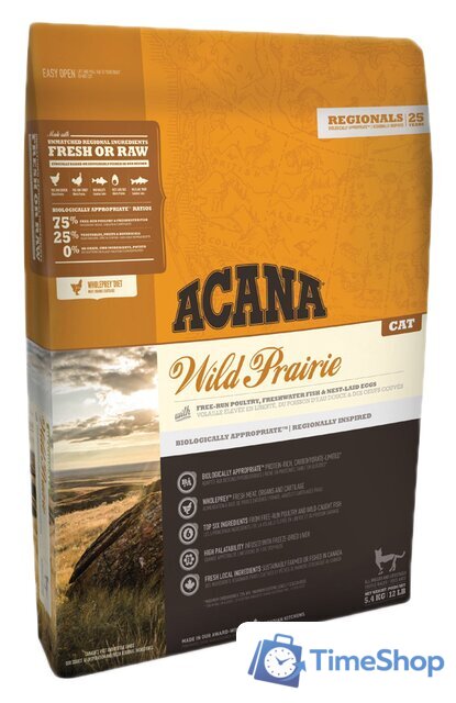 Сухой корм для кошек Acana Wild Prairie for cats (Птица с рыбой) 4.5 кг - Изображение №1 — Интернет-магазин Time-Shop