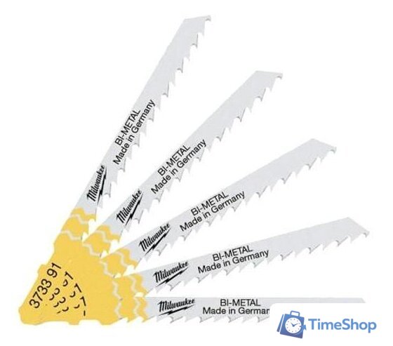 Набор пильных полотен Milwaukee 4932373391 (5 предметов) - Изображение №2 — Интернет-магазин Time-Shop