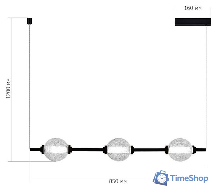 Подвесная люстра ST Luce SL6120.403.03 - Изображение №5 — Интернет-магазин Time-Shop