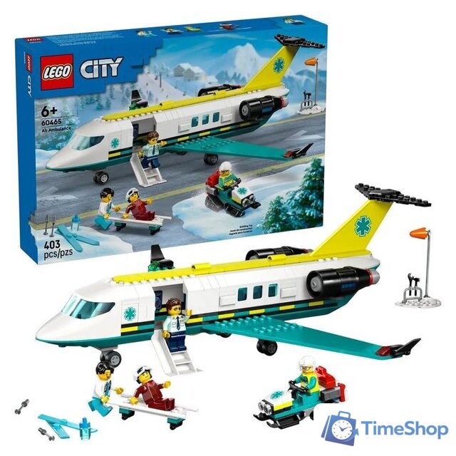 Конструктор LEGO City 60465 Самолет скорой помощи - Изображение №1 — Интернет-магазин Time-Shop