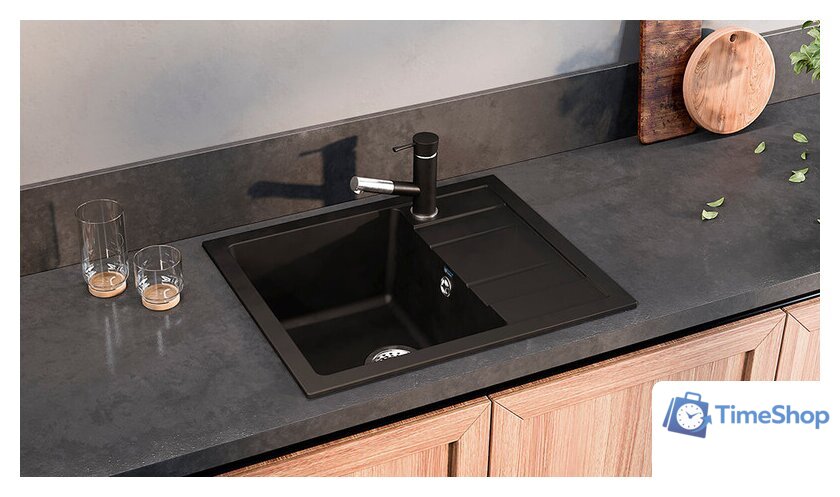 Кухонная мойка Ulgran U-607 (черный) - Изображение №2 — Интернет-магазин Time-Shop