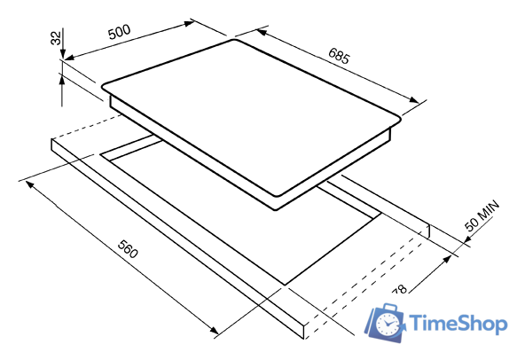 Варочная панель Smeg SE775GH5 - Изображение №2 — Интернет-магазин Time-Shop