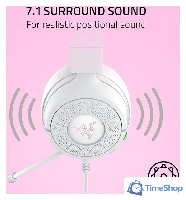 Наушники Razer Kraken Kitty V3 X Pro (белый) - Изображение №6 — Интернет-магазин Time-Shop